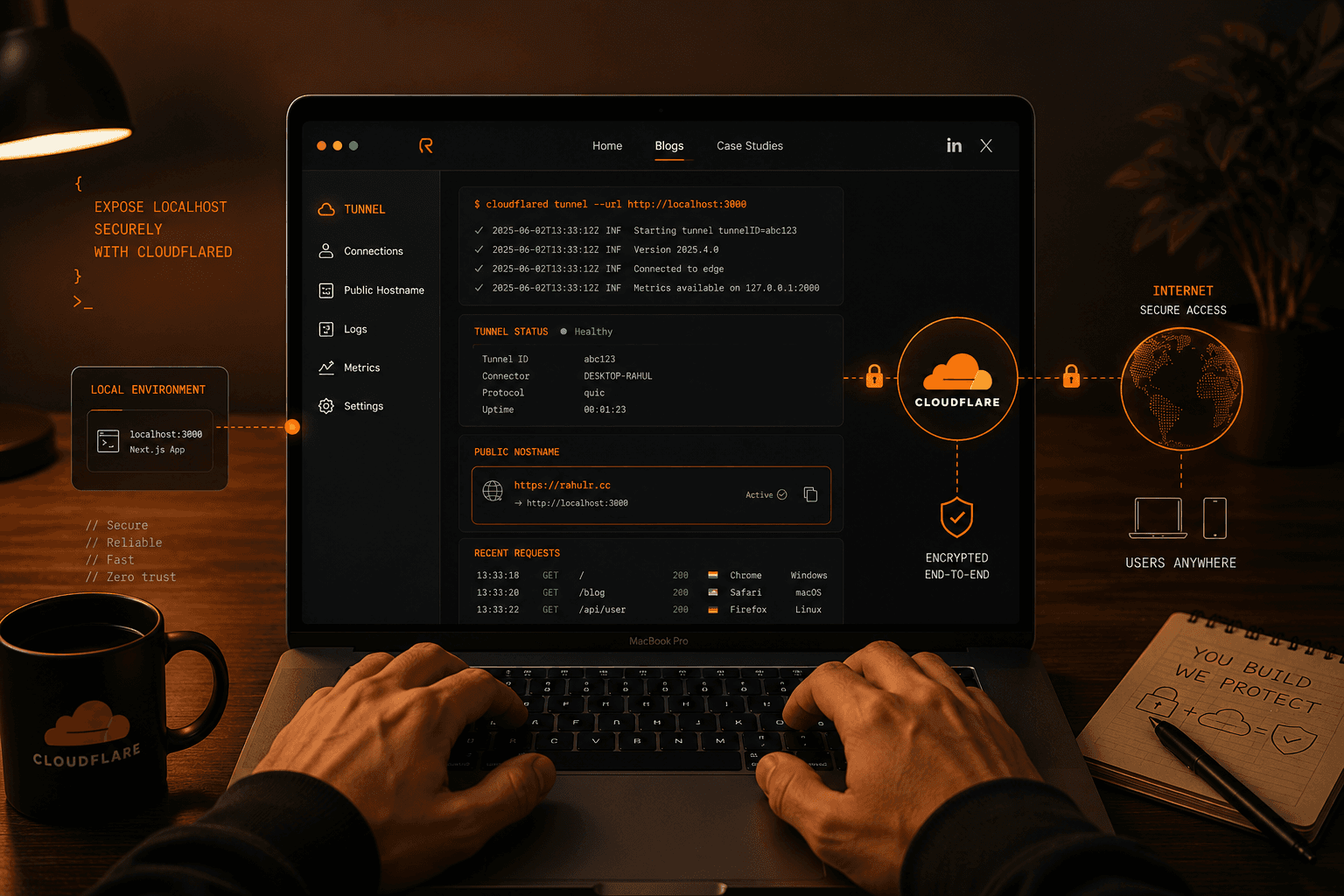 Managing Multiple Services with Cloudflare Local Tunneling